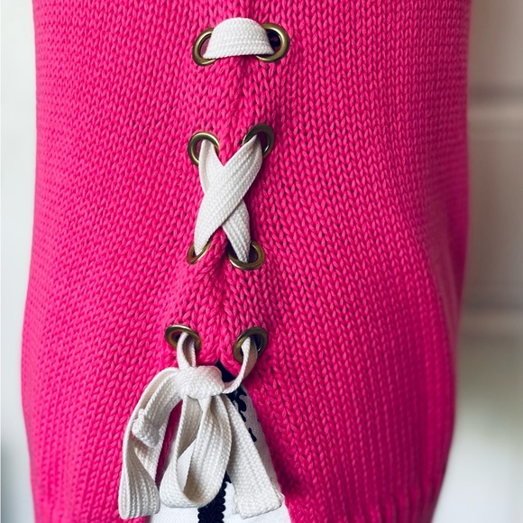 Macbeth Collection sleeveless pink sweater X-Small - Picture 9 of 9